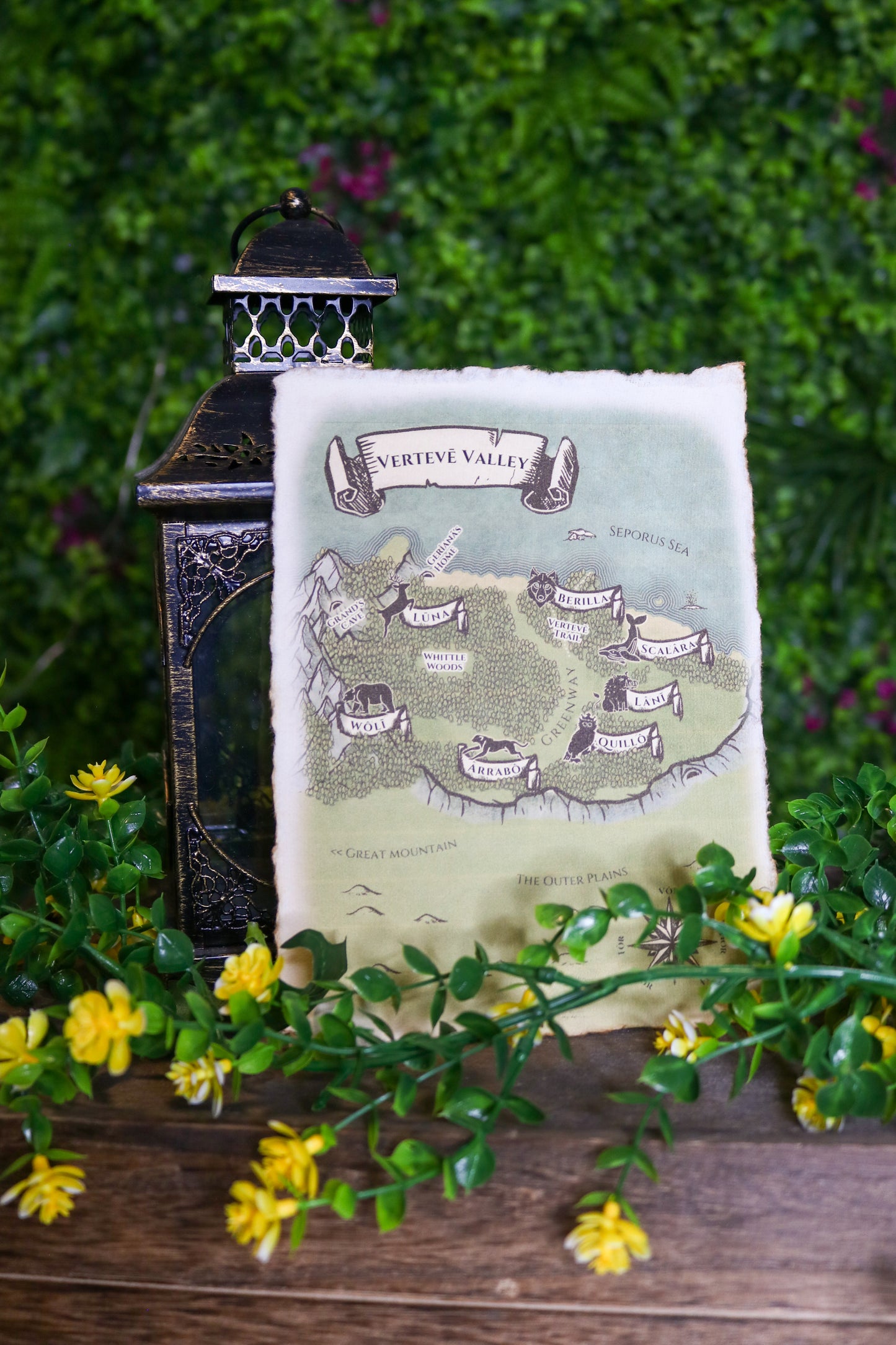 Papyrus Map & Inspirational Quotes