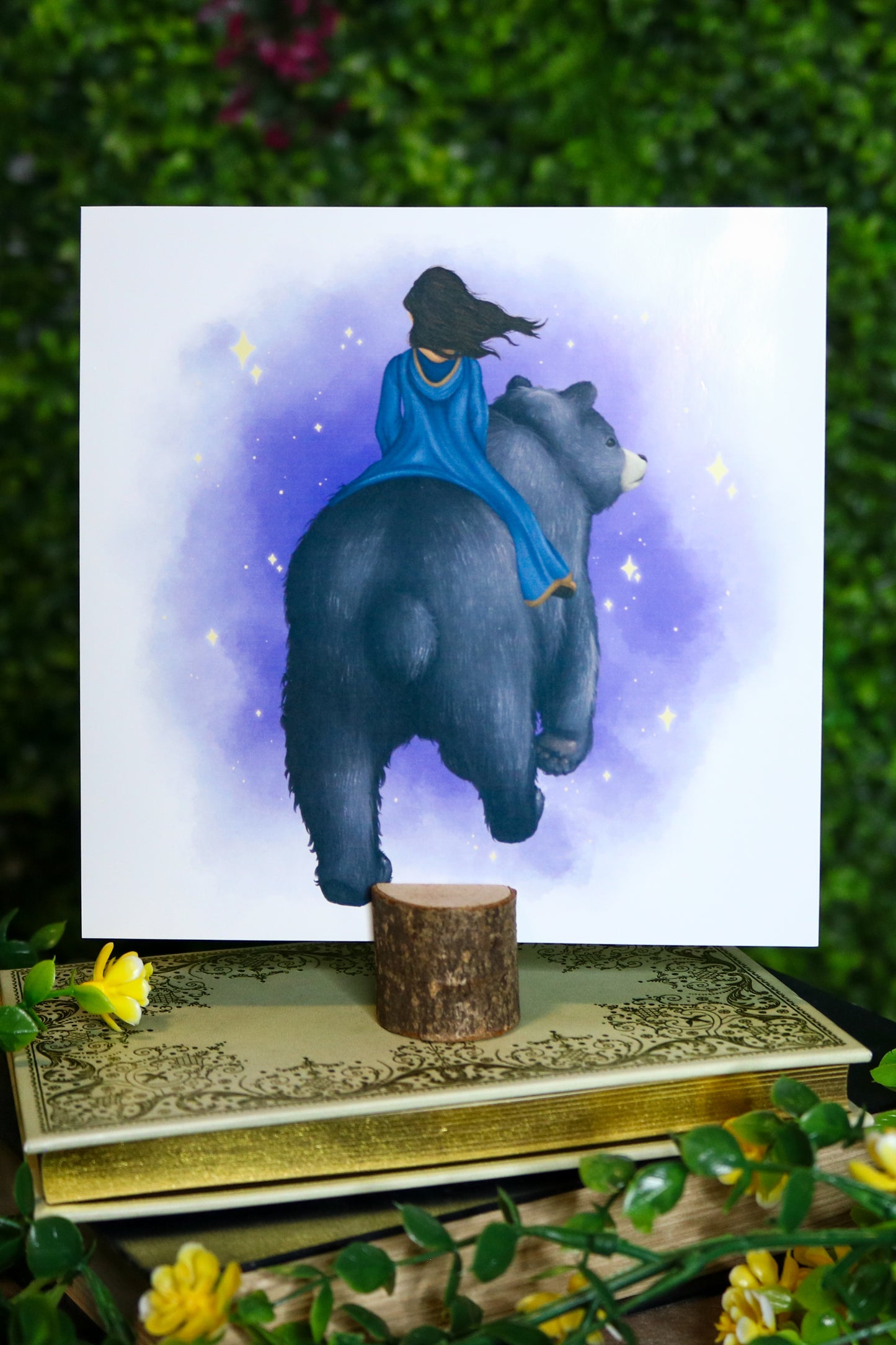 Gloss Art Print & Stump Base