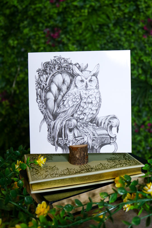 Gloss Art Print & Stump Base