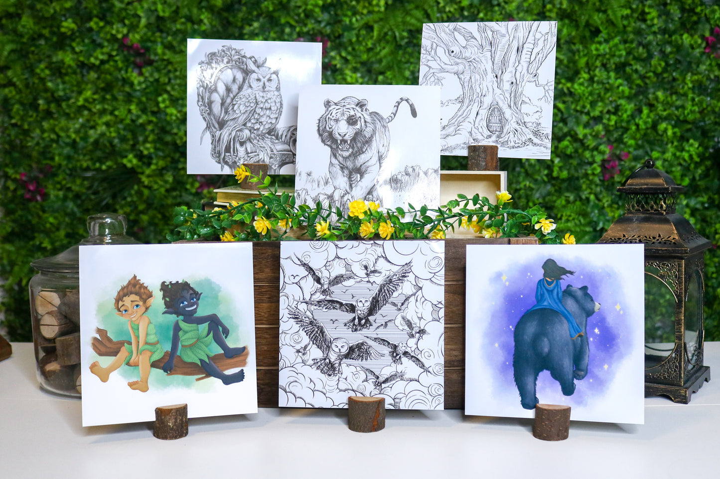 Gloss Art Print & Stump Base