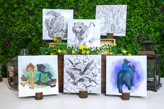 Gloss Art Print & Stump Base