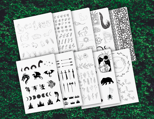 Foil Designs for Tracing - Digital Download Only